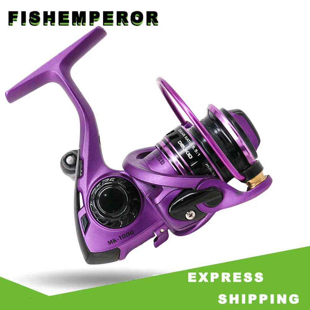 

2020 New Fishing Reel MK1000 Series Max Drag 5kg Reel Fishing 5.5:1 High Speed Metal Spool Spinning Reel Saltwater Reel...