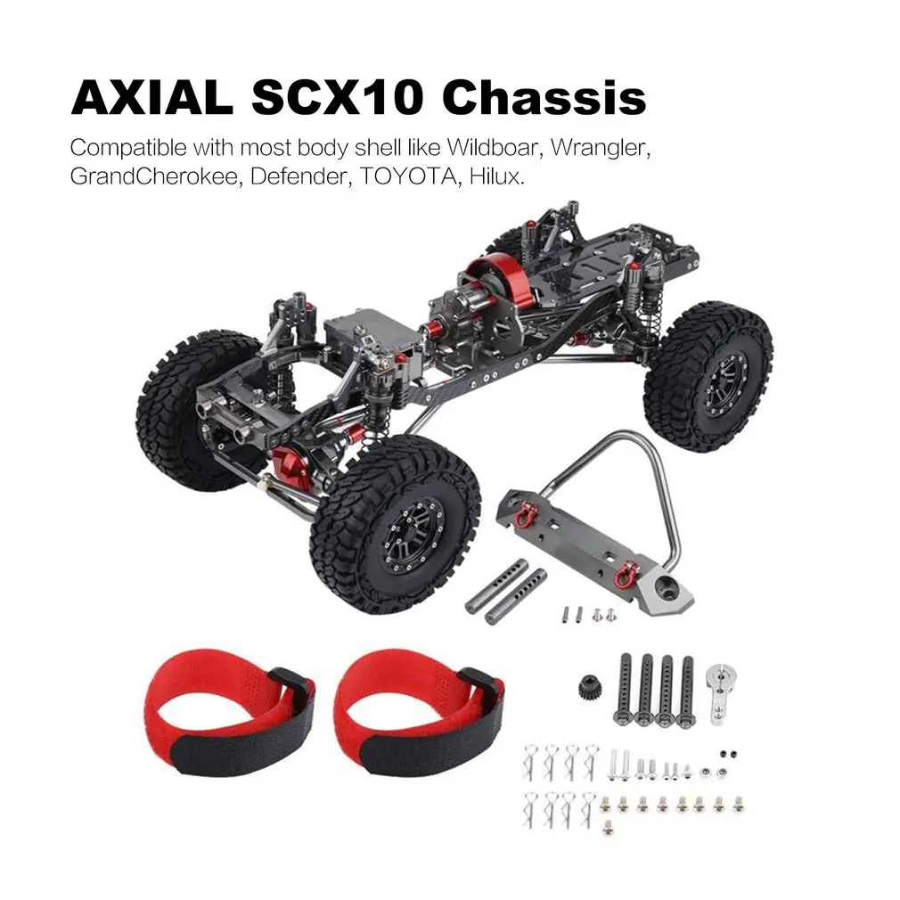 CNC Алюминиевый металлический и карбоновый каркас для RC гоночный автомобиль игрушка 1/10 осевой SCX10 шасси 313 мм Колесная база автомобиль гусеничный автомобиль игрушка часть
