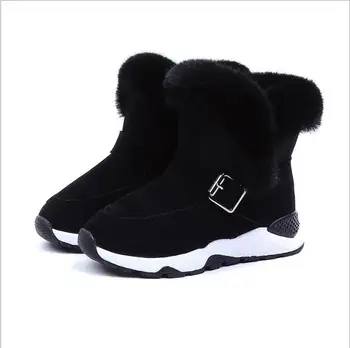 

Children's Snow Boots New Winter Children's Footwear Boy's Girl's Boots Short Boots Fleece Children's Cotton Boot