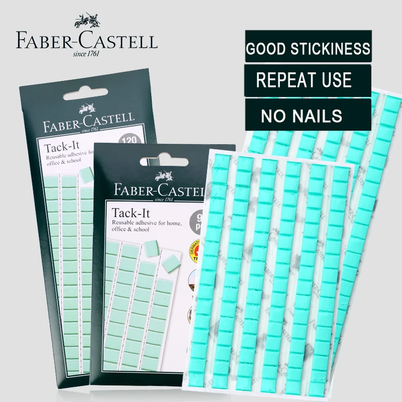 Faber Castell Adesivo Tack-It Multiuso Riutilizzabile/Rimovibile Per La Casa/Scuola Stucco Appiccicoso Non Tossico