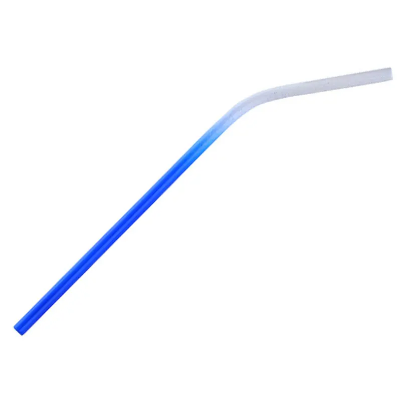 bent blue 1 шт. нержавеющая сталь градиент радужного цвета соломы Уникальный творческий кофе соломы чай Бар Кухня вечерние аксессуары - Цвет: bent blue