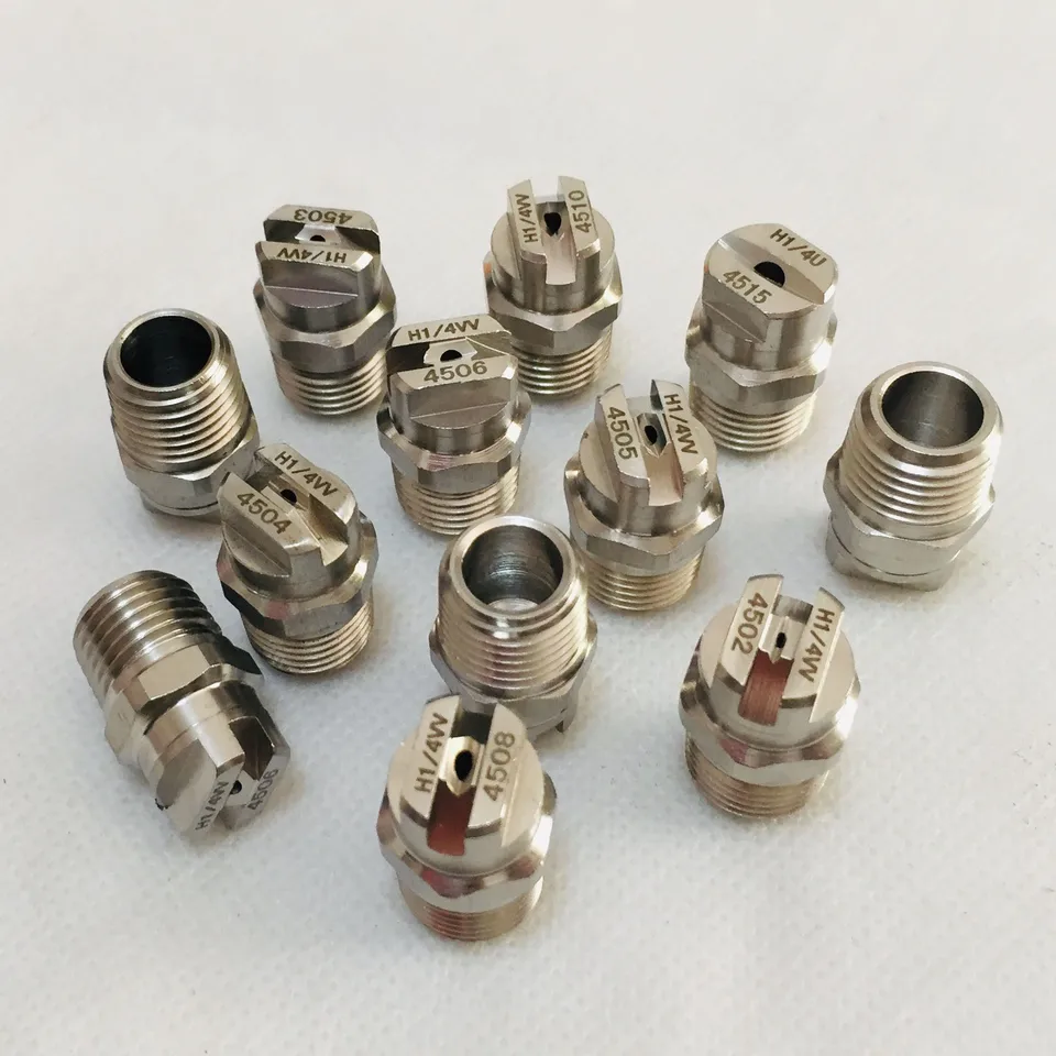 1/8 "1/4" SS304 Vee Jet Ugello A Ventaglio Piatto Pulizia Industriale/fabbrica Ugello Di Rimozione Della Polvere Lavaggio 11001 9502 8003 6504 - Foto 7