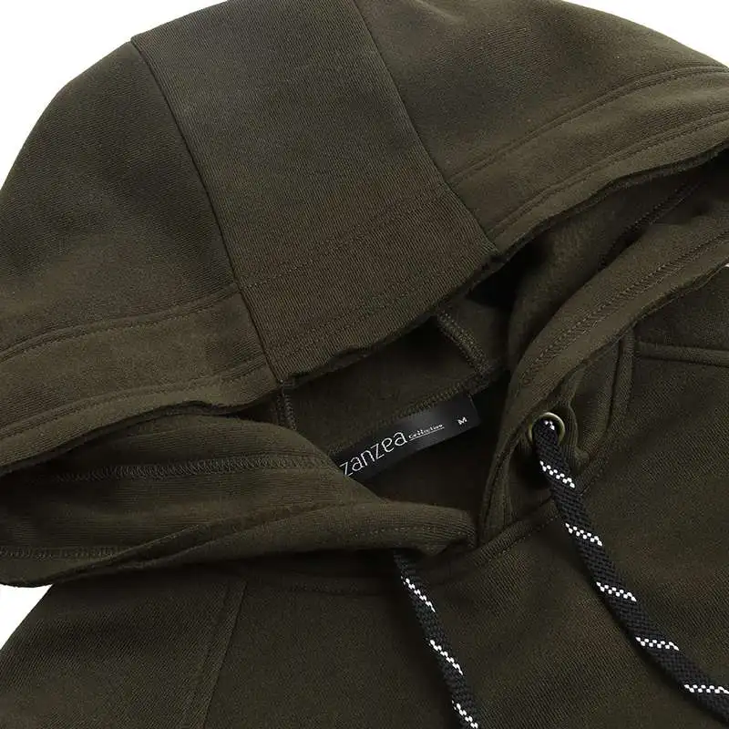 ZANZEA женские толстовки Осенние с длинным рукавом Нерегулярные Длинные Vestido модные повседневные толстовки с капюшоном платье пуловер