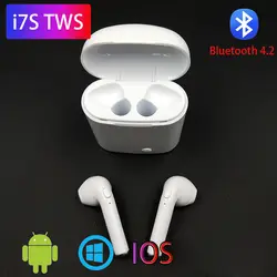 I7s tws Bluetooth наушники беспроводные наушники спортивные наушники с гарнитура Bluetooth с микрофоном беспроводные