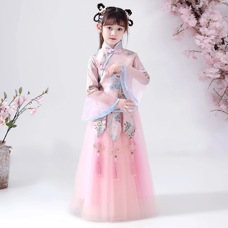 Bridesmaid Dress Girls'Campus Graduation Dance Party Dress Flower Girls Wedding Bridesmaids' embroidered banquet vestido chines Bridesmaid Dress Girls'Campus Graduation Dance Party Dress Flower Girls Wedding Bridesmaids' embroidered banquet vestido chines