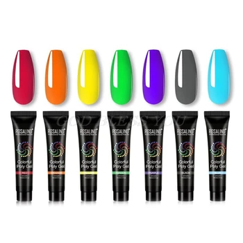 

15ml Poly Nail Gel 7 Fashion Colors Quick Polygel Builder UV LED Gel Nail Tips Finger Extension Polish Varnish Manicure Kits