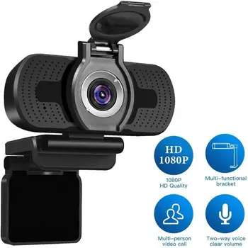 

Webcame 1080P Full HD 4K 30FPS Wide Angle USB Webcam with Privacy Cover Mic Web Cam For Computer PC Conference Web Camera