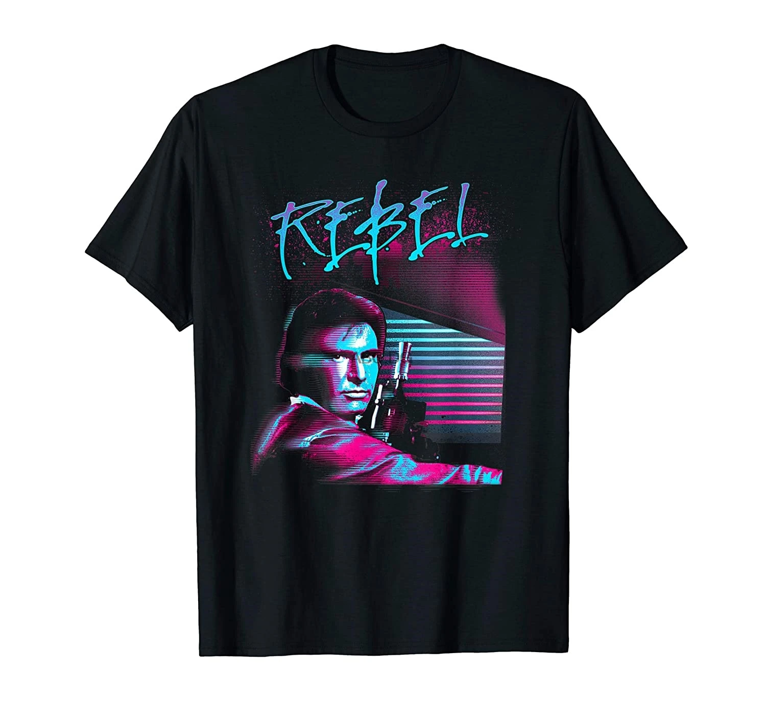 Футболка с графическим ретро-постером Han Solo REBEL 80's |
