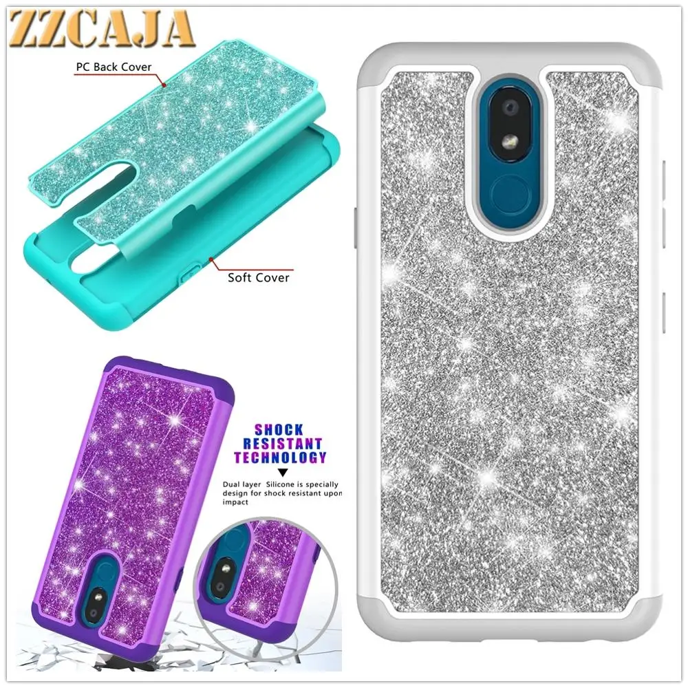 Блестящий Гибридный чехол для телефона LG K40 K30 X2 2019 Аристо 4 + Prime 2 Арена escel K12 Plus