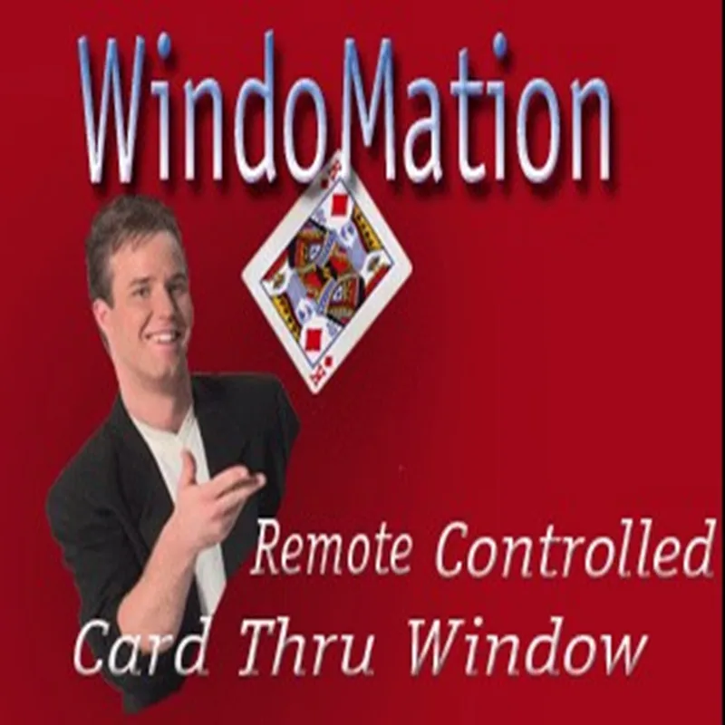 

CYRIL WindoMation RREMOTE CONTROLLED Card Thru Window! Card Magic Tricks Gimmick Illusions Stage Magic Magician Tool