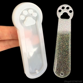 

3Pcs DIY Crystal Epoxy Resin Mold Rectangle Cat Claw Bookmark Silicone Mould Crafts Jewelry Making Tool N04 20 Dropshipping
