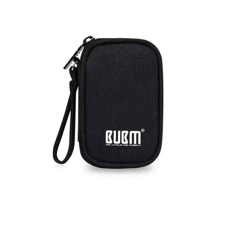 Новейший BUBM Дорожный Чехол для переноски для небольшой электроники и аксессуаров наушники/кабели сменный Кошелек Дорожная сумка - Цвет: Rectangle black