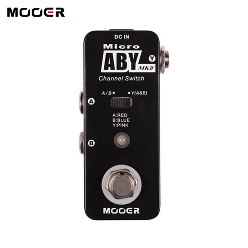 MOOER ABY MKII гитарный эффект педаль мини канальный переключатель для гитары педаль истинный обход металлический корпус для гитары Запчасти и аксессуары