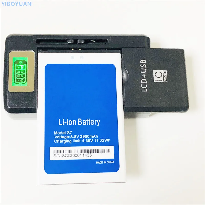 3,8 V 2900mAh для HOMTOM S7 аккумулятор+ SS-8 зарядное устройство