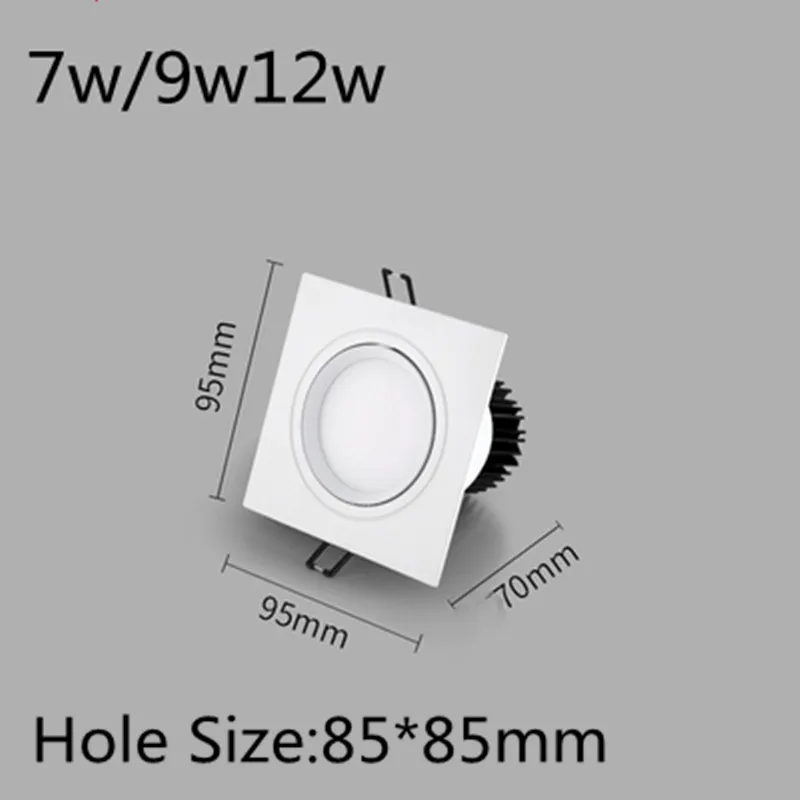 modern ceiling lights New Recessed Double LED Dimmable Downlight COB 7w 9w 12W Spot Decoration Room Ceiling Lamp AC 110V 220V Led Panel Lights led recessed downlight