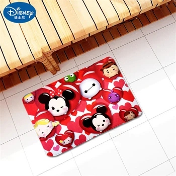 

Children mat Cartoon Mickey Minnie Mouse Door mat 38x58cm Bathroom Mat kitchen Kids Boys Girls Crawling Game Mat Bedroom Carpet