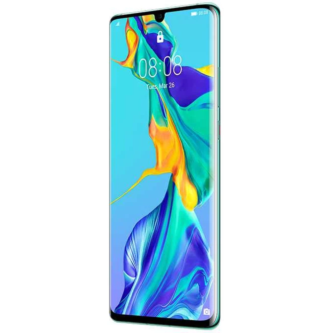 Смартфон Huawei P30 Pro 256Gb 8Gb аврора 3G 4G 2Sim 6.47" OLED 1080x2340 And9 40Mpix 802.11 a/b/g/n/