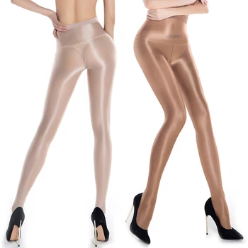 

Plus Size Shiny Glossy Pantyhose Stockings Tights High Quality Bar Stage Sexy Bottoming Non-slip Female Fascinating Pantyhose
