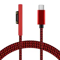 1.8m Usb Type-C Power Supply Charger Adapter 15v 3A Pd Fast Charging Cable for microsoft- Surface Pro 3 4 5 6 7 1