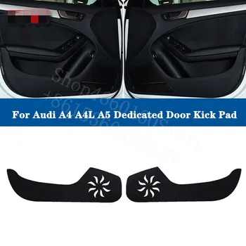 

Puou high quality For Audi A4 A4L A5 4pcs Car Inside Door Cover Pad Scratch Protection Anti Kick Pad Car Interior Accessories