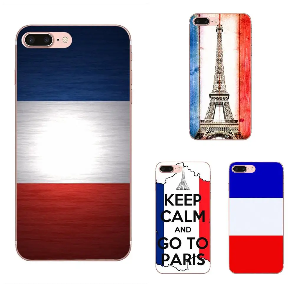 Soft Rubber Phone Case France Flag Emblem For HTC Desire 530 626 628 630 816 820 830 One A9 M7 M8 M9 M10 E9 U11 U12 Life Plus | Мобильные