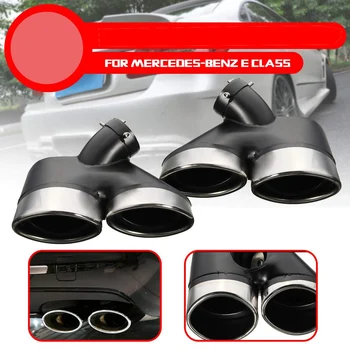 

Car Rear Exhaust Pipe Stainless Steel Muffler Tail Pipe for Mercedes W211 E-Class E240 E280 E320 E350 E430 AMG 2002-2007 2pcs