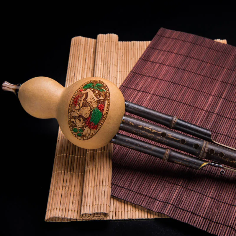 Тыква Cucurbit флейта китайский музыкальный инструмент бамбук для начинающих любителей музыки X85