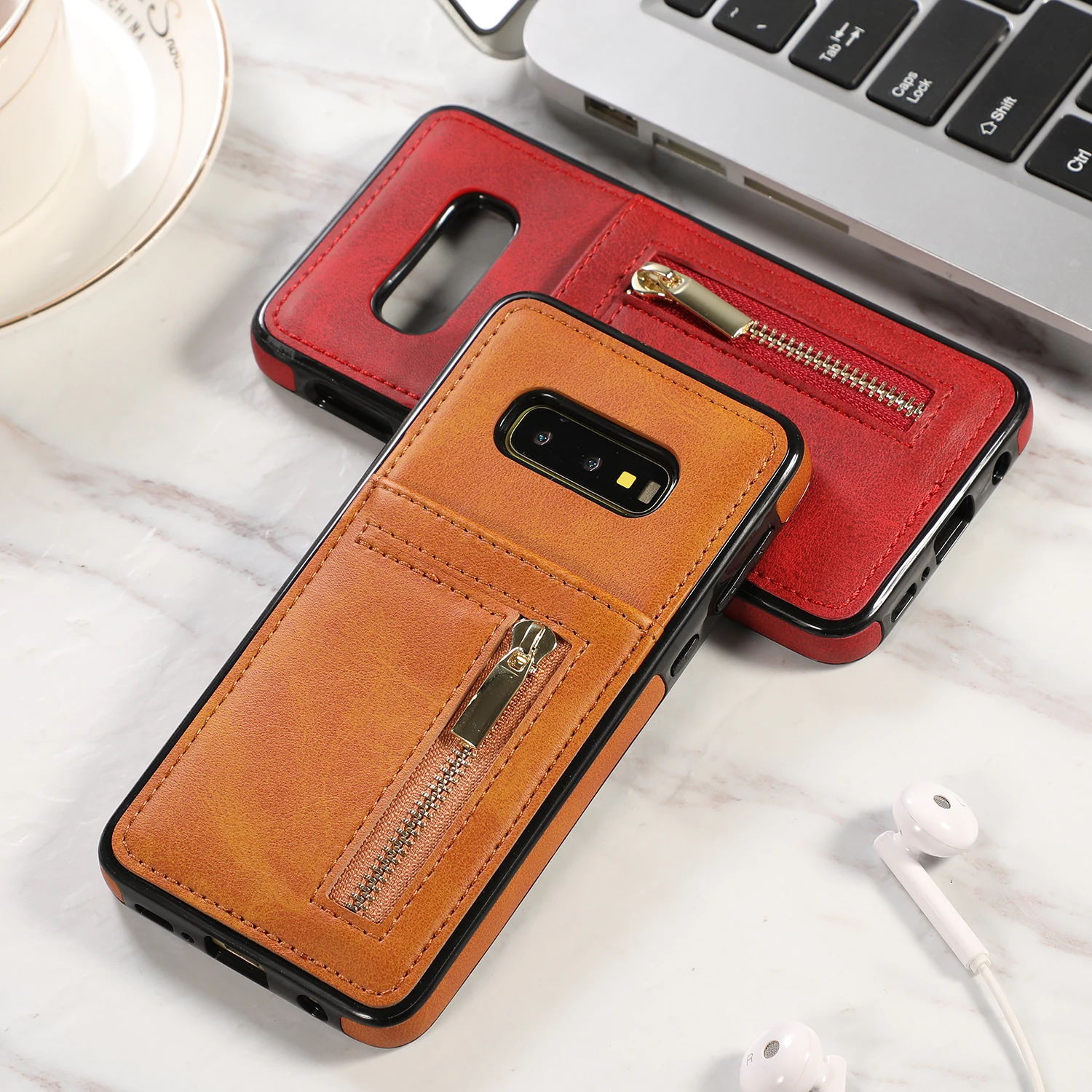 Мягкий чехол-кошелек на молнии из ТПУ для SAMSUNG Galaxy S7 S7Edge S8 S8 Plus S9 S9 Plus S10 S10E S10 Plus Note8 Note9