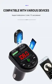 

E5 Car Player Usb Car Charger 12V 24V Universal Phone Car Charger For Xiaomi Samsung Huawei IPhone 11 Car Accessories