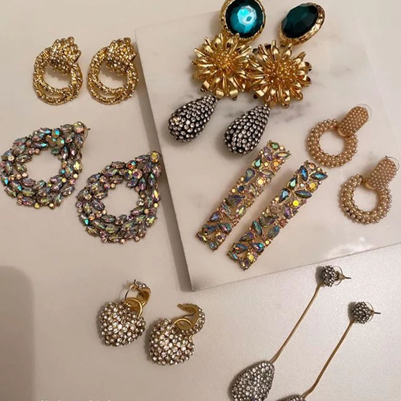 Fashion Jewelry 2022 Luxury Zircon Drop Earrings Wholesale Online Shop