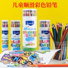 Marco 1550 детского творчества изучать живопись 12/24/36/48 мультфильм масляные Цветные Карандаши Мелки для детей пастельный карандаш