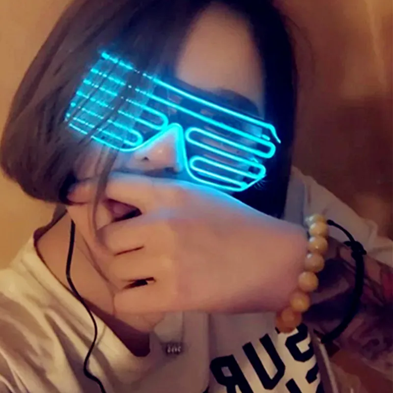 

Creative Bar Flash Cool Projects EL cold light electric glasses Window shades Luminescent glasses