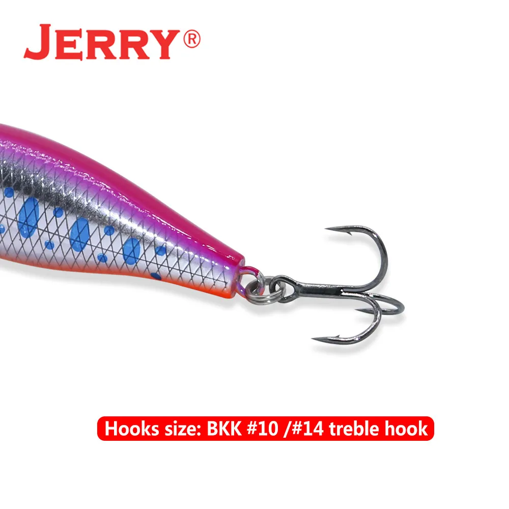 Jerry Elegance Slow Sinking Wobble Minnow Hard Baits Ultralight Saltwater Plug Lures 4cm 5cm UV Coating Fishing Tackle