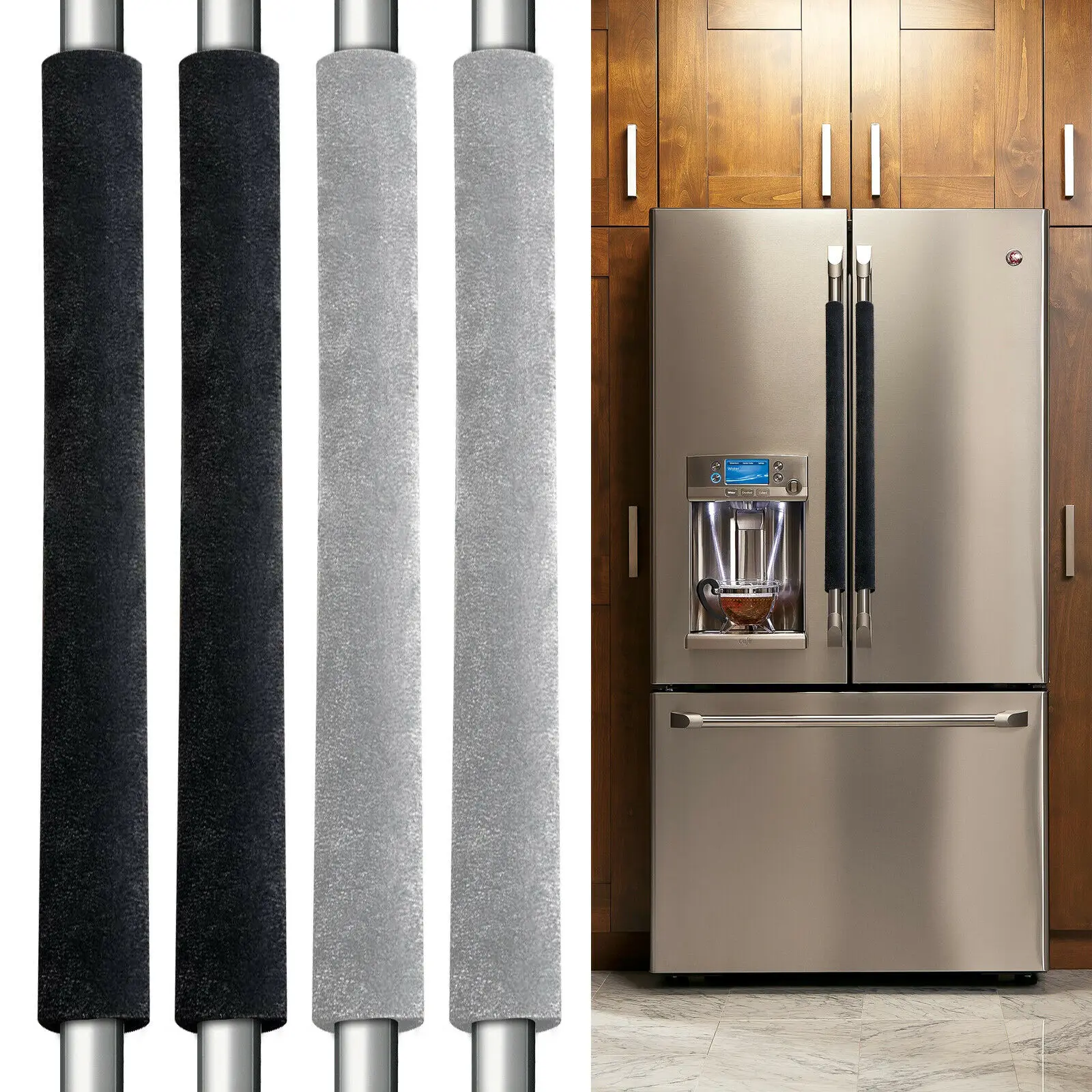 2PCS Refrigerator Door Protect Handles Cover Home Fridge Microwave Oven Cover