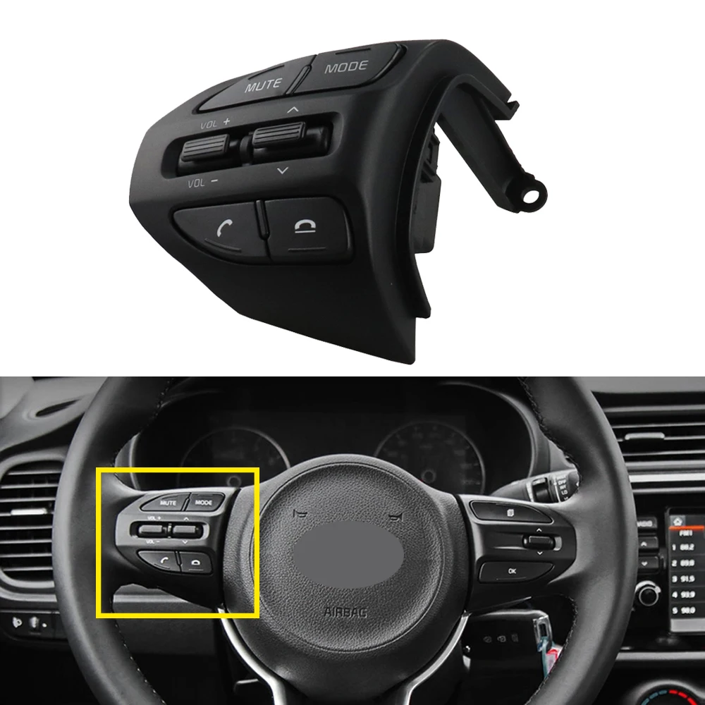 

Кнопочный руль для KIA K2 RIO 2017 2018 2019 2020 RIO 4 X LINE кнопки Bluetooth телефон круиз контроль громкость переключатель для автомобиля