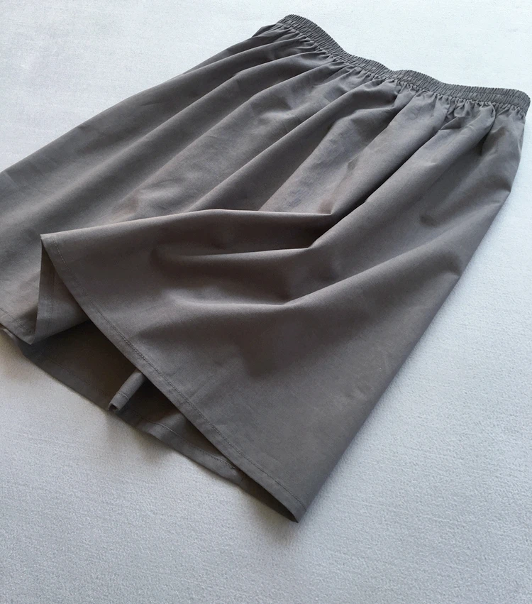 Cotton Bust Bottoming Skirt Women Basic Breathable Under Dress Single Layer Thin Lining Underskirt Summer Long Petticoat Slips