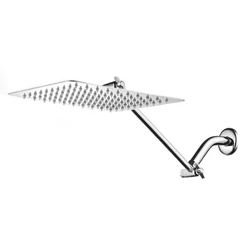 

Stainless Steel Square Top Spray Set 8/12 Inch Booster Top Spray Shower Head Pressure Shower Overhead Spray Drop shipping