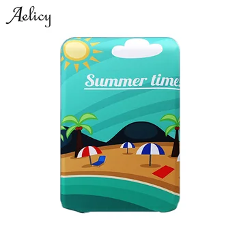 

Aelicy Thicker Sky Blue Summer Time Luggage Cover Protective Cover For Trunk Case Apply To 19''-32'' Suitcase Cover Safety Case