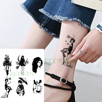 

Waterproof Temporary Tattoo Sticker Mini Anime fake tatto Cool flash tatoo tatouage temporaire hand foot for girl women kids