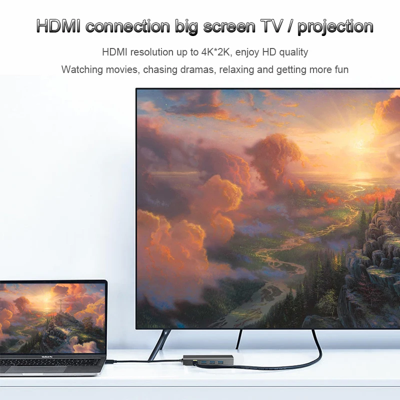 Адаптер USB Type C на 3 0 Thunderbolt HDMI 5 мм|USB-хабы| |