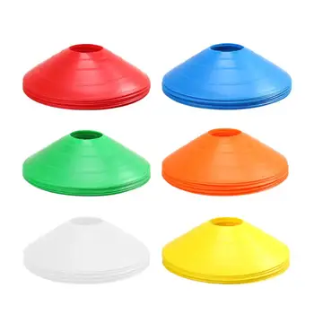 

30pcs Football Mark Disc Bowl Shaped Soccer Training Obstacles Plates PE Tennis Soccer Sign Plate Football Training Supplies