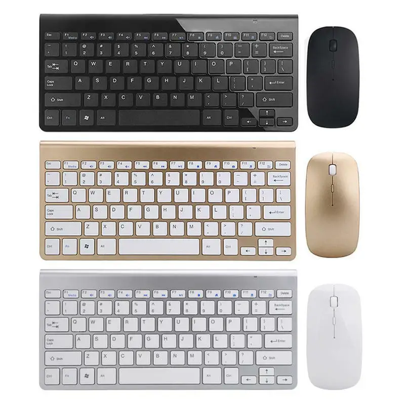 

Ultra Thin 2.4GHz Wireless Keyboard and 1200DPI Wireless Ultra Thin Mouse Combo Set with USB Receiver For PC Computer