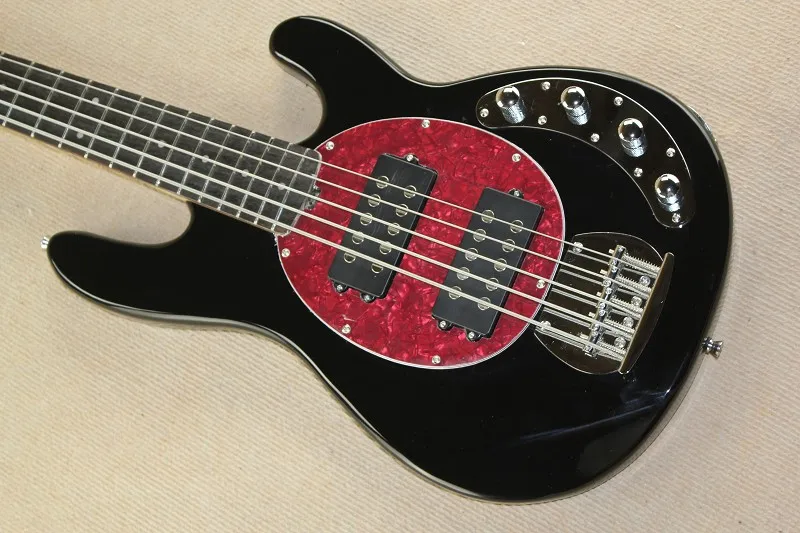 Фабрика custom shop новый музыкальный человек 5 струн черный электрический бас гитара