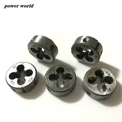 

1 pcs circular screwing dies Wrench Kit Bearing Steel Screw Thread Cutting Straight Flute Hand Tapping