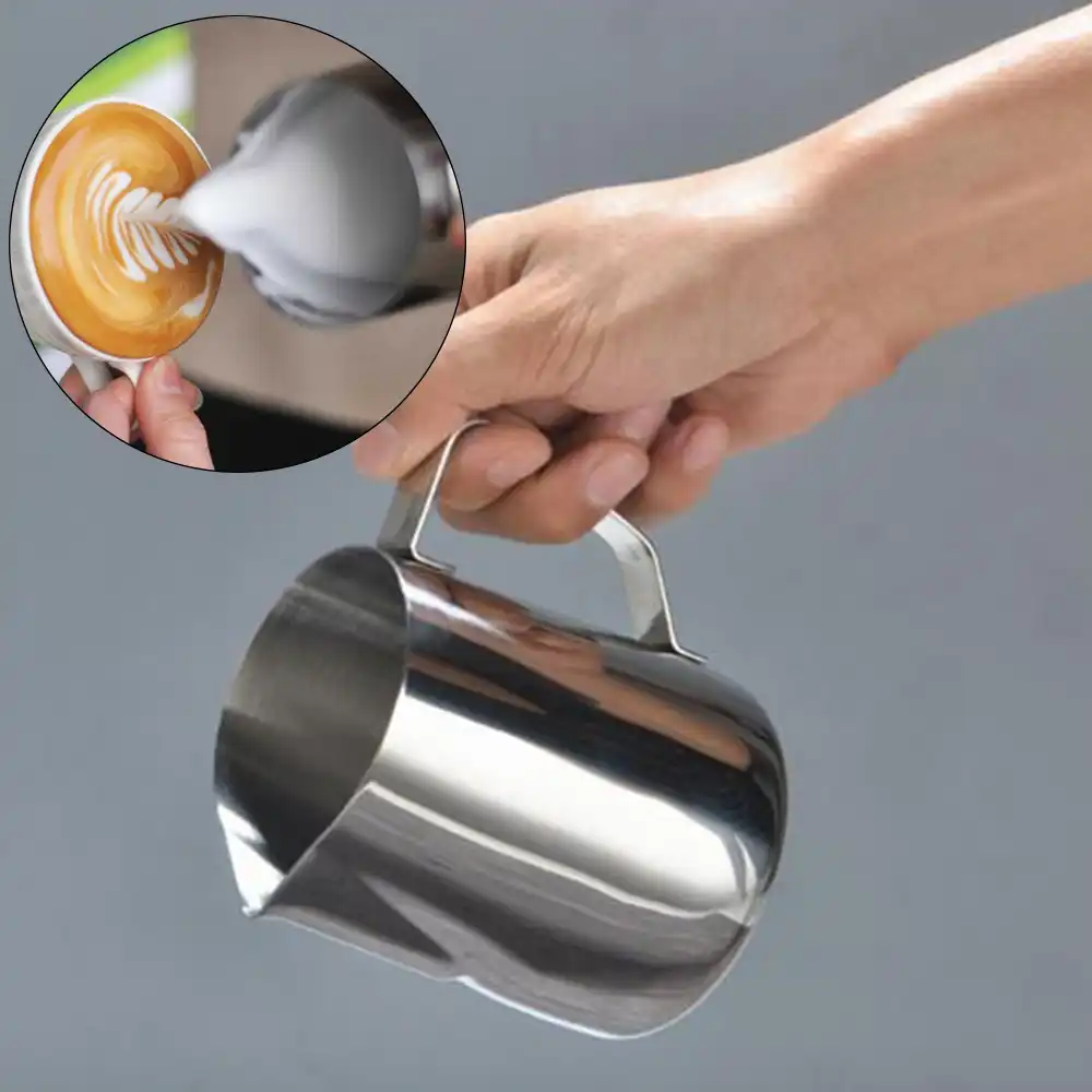 Milk Frothing Pitcher Art Jug Mug Creamer Latte Coffee Stainless Craft K3T6