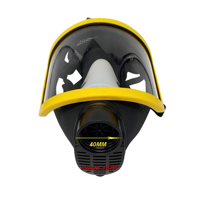 801 high quality Respirator gas mask 40mm filter interface High-definition mirror Silicone gas mask Spray paint Protective