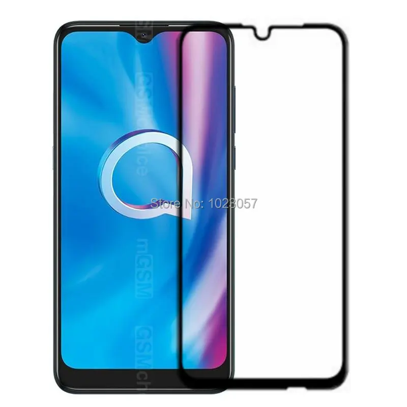 Закаленное стекло с полным покрытием для Alcatel 1S 2020 защита экрана защитная пленка |