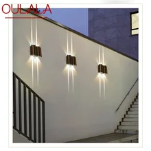 

OULALA Outdoor Sconce Light Aluminum LED Modern Patio Wall Lamp Waterproof Creative Decorative For Porch Balcony Corridor
