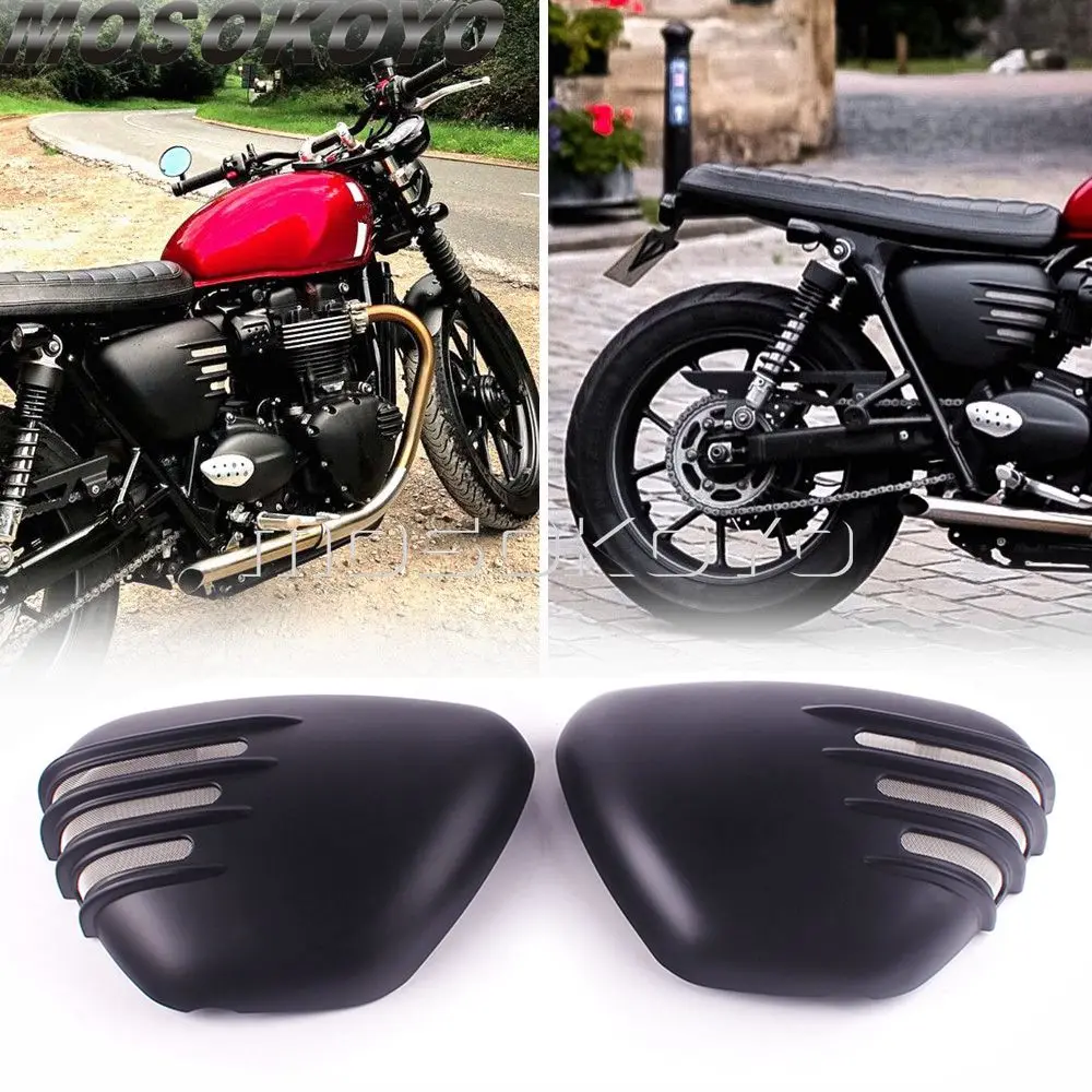 

Боковые панели в рубчик для Bonneville Street Twin/Cup 900 2016-up 2020, 2 шт.