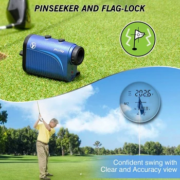 

6x Magnification Golf Rangefinder LCD Display Digital Accuracy Distance Meter for Outdoor Exercise Sport Decoration